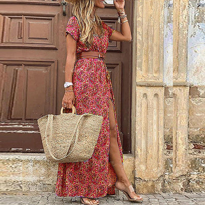Boho-Maxikleid mit Muster Damen – Thalia