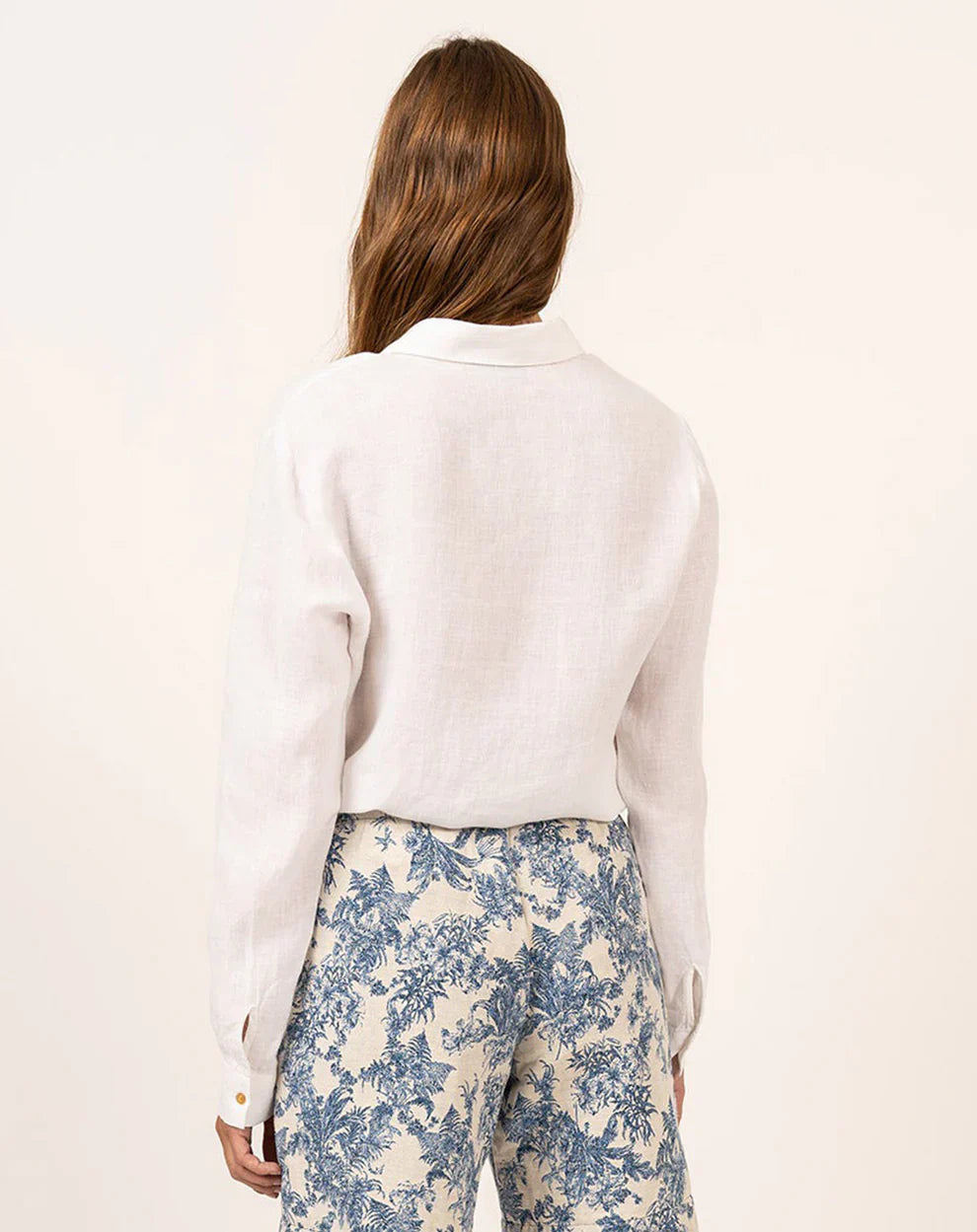 Bluse aus Leinen | Umlegekragen | Luftig & Zeitlos