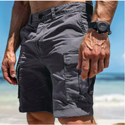 Bruno | Herren Outdoor Utility Cargo Shorts mit Taschen – Grau