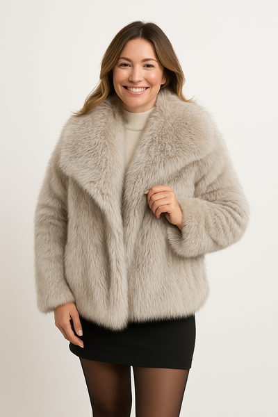 Klaudia Kunstfelljacke Oversized