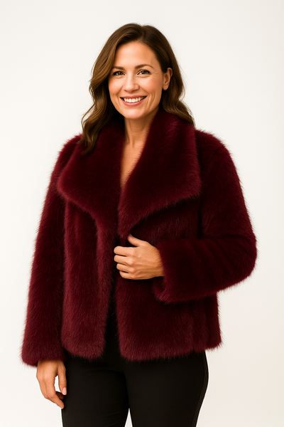 Klaudia Kunstfelljacke Oversized