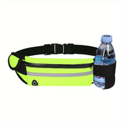 Kompakte, reflektierende Sportgürteltasche – wasserdichte Handy- und Flaschenhalterung für Laufen und Fitness – Grün