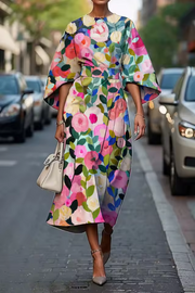 Livia | Schickes Blumen Kleid Sommer Damen – Blumig