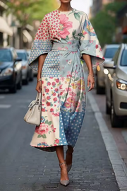 Livia | Schickes Blumen Kleid Sommer Damen – Farbenfroh