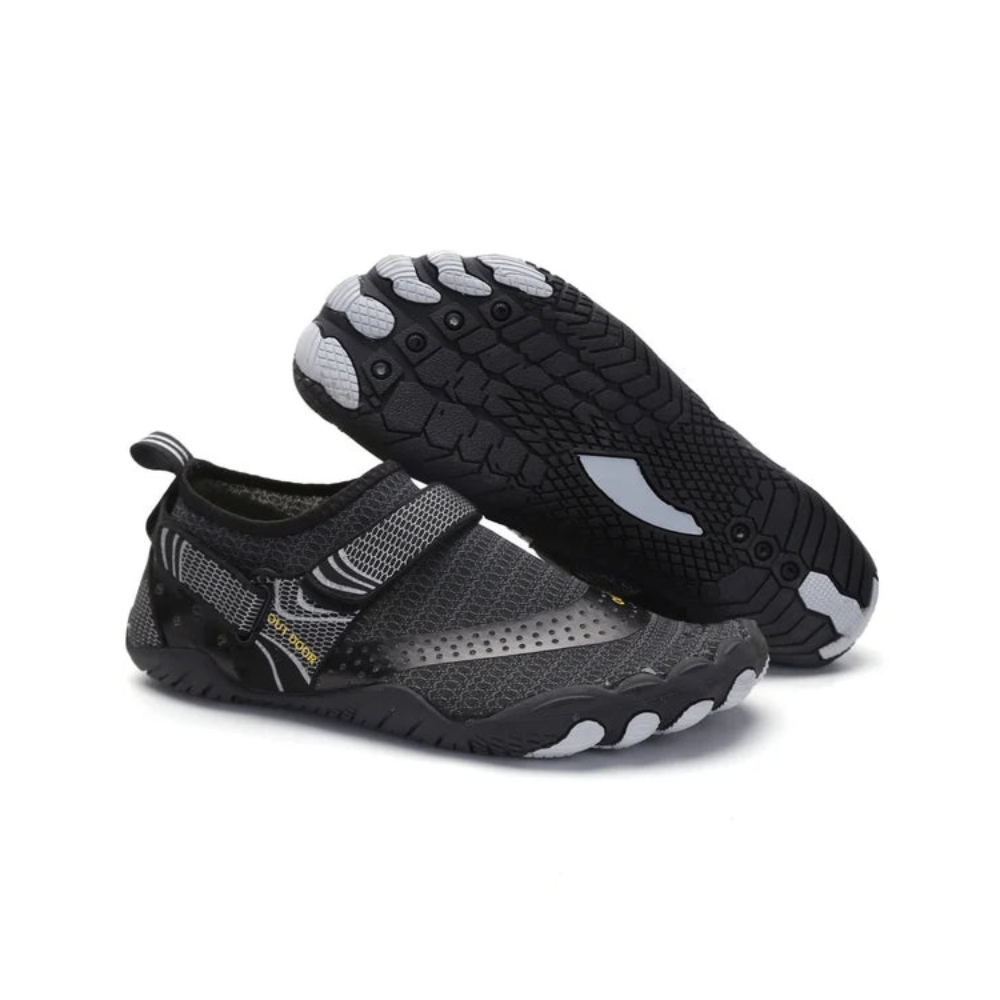 Unisex Aquaschuhe mit Klettverschluss | Schnell trocknende Strandschuhe