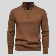 Marco | Herrenpullover stilvoll aus feinem Strick – Braun