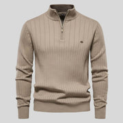 Marco | Herrenpullover stilvoll aus feinem Strick – Beige