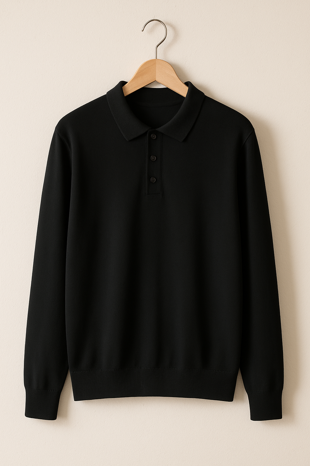 Luke Strick Poloshirt Langarm