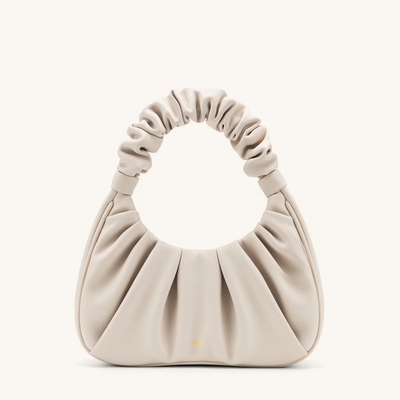 Handtasche mit Raffung | Halbmond-Form | Modisch & Modern