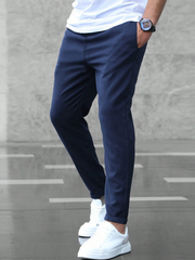 Nico – Schicke und bequeme Stretchhose für Herren – Marineblau