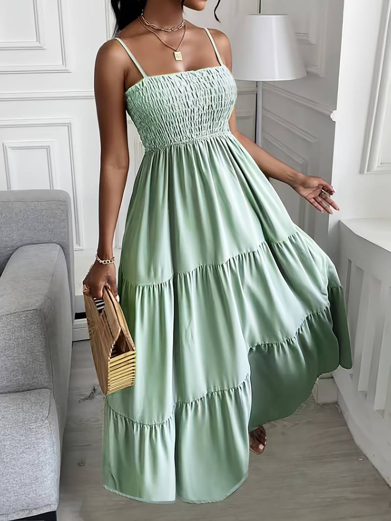 Maddelyn – lässiges cami kleid mit geradem ausschnitt