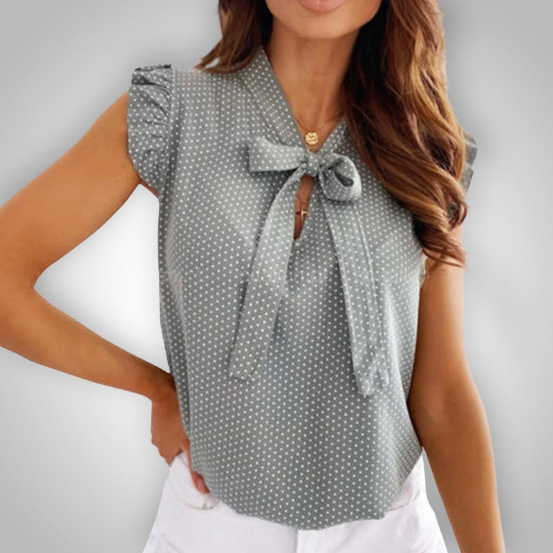 Norma - Elegante Schmetterlings Bluse Damen Sommer