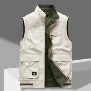 Ashbury - Premium-Utility-Weste – Beige/Grün