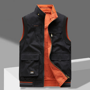 Ashbury - Premium-Utility-Weste – Schwarz/Orange