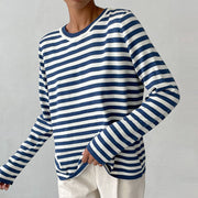 Zoravelle - Softtouch-Langarmshirt – Azurblau