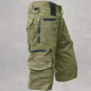 Chino-Cargo-Shorts für Herren – Grün