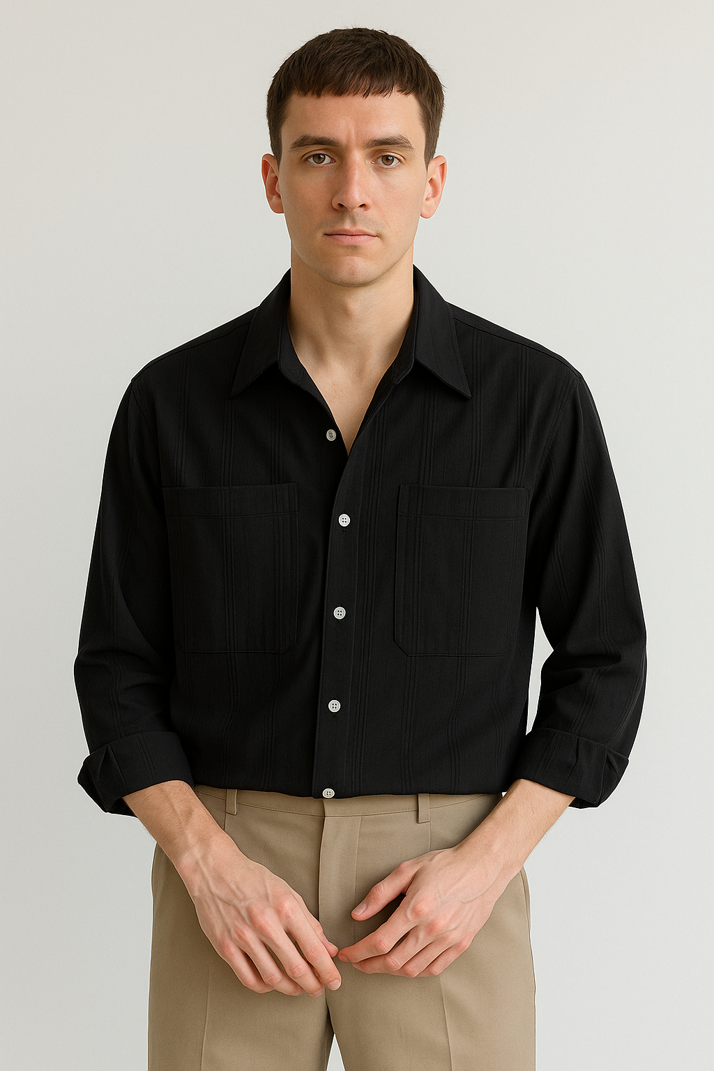 Matthew Hemd mit Streifen und Langarm