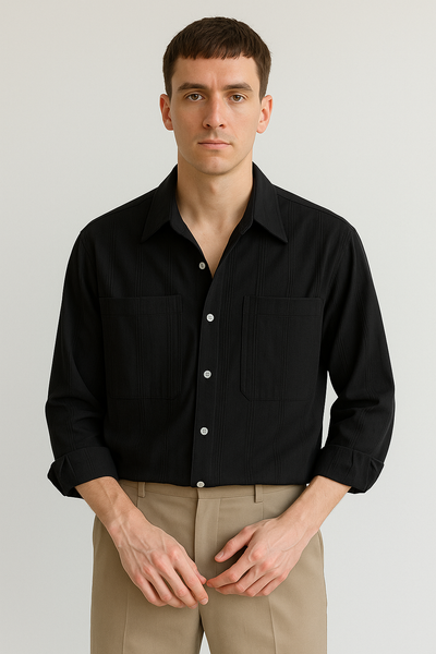 Matthew Hemd mit Streifen und Langarm