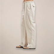 Matthias | Herren Relaxed Fit Hose mit Kordelzug Casual – Beige