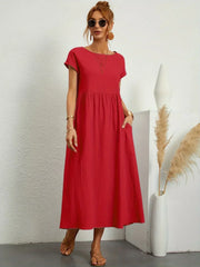 HEIKE™ – MIDI-KLEID – Rot