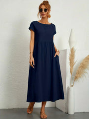 HEIKE™ – MIDI-KLEID – Marineblau