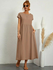 HEIKE™ – MIDI-KLEID – Khaki
