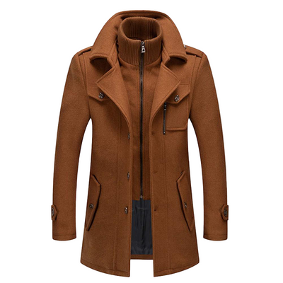 Stylischer Herrenmantel mit langen Ärmeln, ideal für den Winter und die Übergangszeit