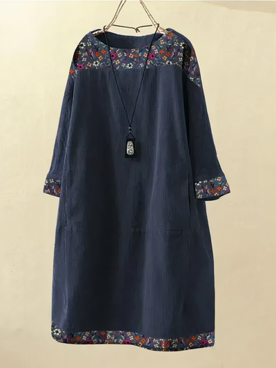 Nancy - Lockeres Kleid aus Kord