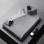 Edbert - Weicher Rollkragenpullover – Hellgrau