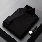 Edbert - Weicher Rollkragenpullover – Schwarz