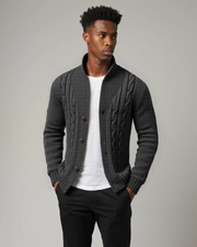 NOAH™ | ELEGANTER CARDIGAN FÜR HERREN – Grau