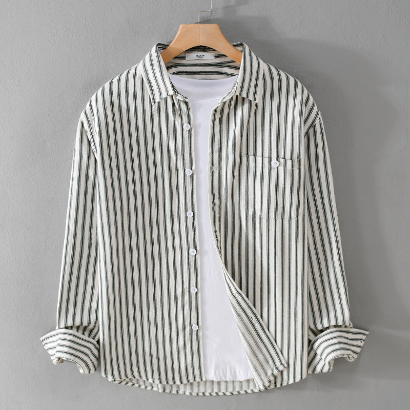 Austin Hemd mit Streifenmuster Langarm