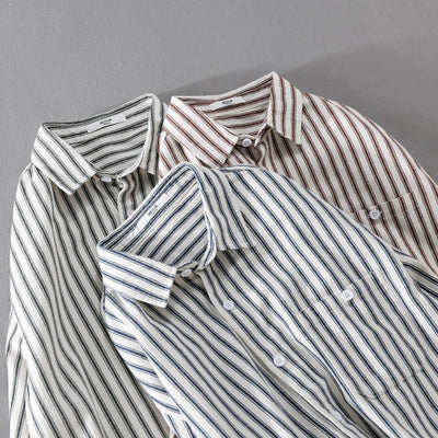 Austin Hemd mit Streifenmuster Langarm