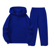 Damen Sweatanzug mit gemütlichem Hoodie und praktischer Jogginghose – Blau
