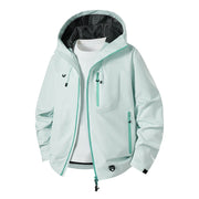 Herren Technische Softshell-Hoodiejacke mit wasserabweisender Membran und Mesh-Futter Nord Taschen – Veloursgrün