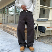 Herren Weite Handwerkerhose mit großen Cargo-Taschen Nord Taschen – Dunkelgrau