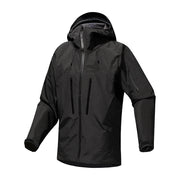Herren Technische wasserdichte Softshell-Regenjacke mit verschweißten Nähten und vertikalen Brusttaschen Nord Taschen – Schwarz