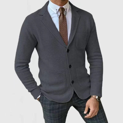 Herren Strickblazer mit modernem Schnitt und praktischen Taschen Aliams
