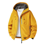 Herren Technische Softshell-Hoodiejacke mit wasserabweisender Membran und Mesh-Futter Nord Taschen – Ahorngelb