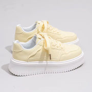 Damen bequeme Sneakers mit dicker Plattform und komfortabler Dämpfung Nord Taschen – Gelb