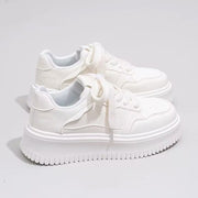 Damen bequeme Sneakers mit dicker Plattform und komfortabler Dämpfung Nord Taschen – Weiß