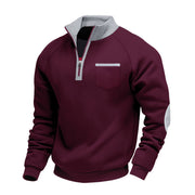 Tobias | Moderner Pullover Herren leger und stylisch – Bordeaux