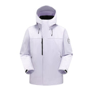 Unisex Wetterschutz-Parka mit verschweißten Nähten und verstellbarer Kapuze Nord Taschen – Weißranken-Violett