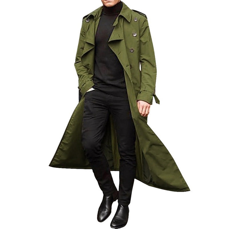 Herren eleganter Trenchcoat mit modernem Schnitt Aliams