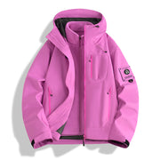 Herren Funktions-Softshelljacke mit abnehmbarem Fleece-Innenfutter Nord Taschen – Urahnenrosa