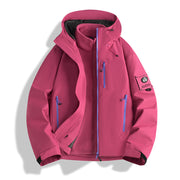 Herren Funktions-Softshelljacke mit abnehmbarem Fleece-Innenfutter Nord Taschen – Eiderrosa