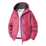 Herren Technische Softshell-Hoodiejacke mit wasserabweisender Membran und Mesh-Futter Nord Taschen – Eiderrosa