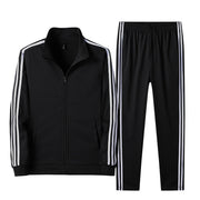 Herren Sportlicher Trainingsanzug – Schwarz