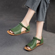 Fiorelle - Strukturierte Sandalen mit offener Zehenpartie – Grün