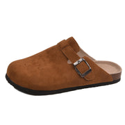 Luke | Bequemer Herren-Clog aus Wildleder mit ergonomischem Fußbett – Hellbraun